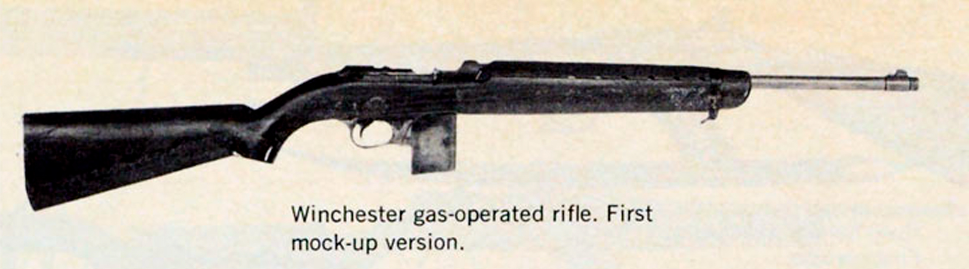 Winchester M1 Carbine gas-operated rifle first example right-side view
