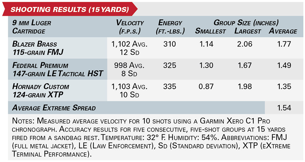 Ruger RXM shooting results