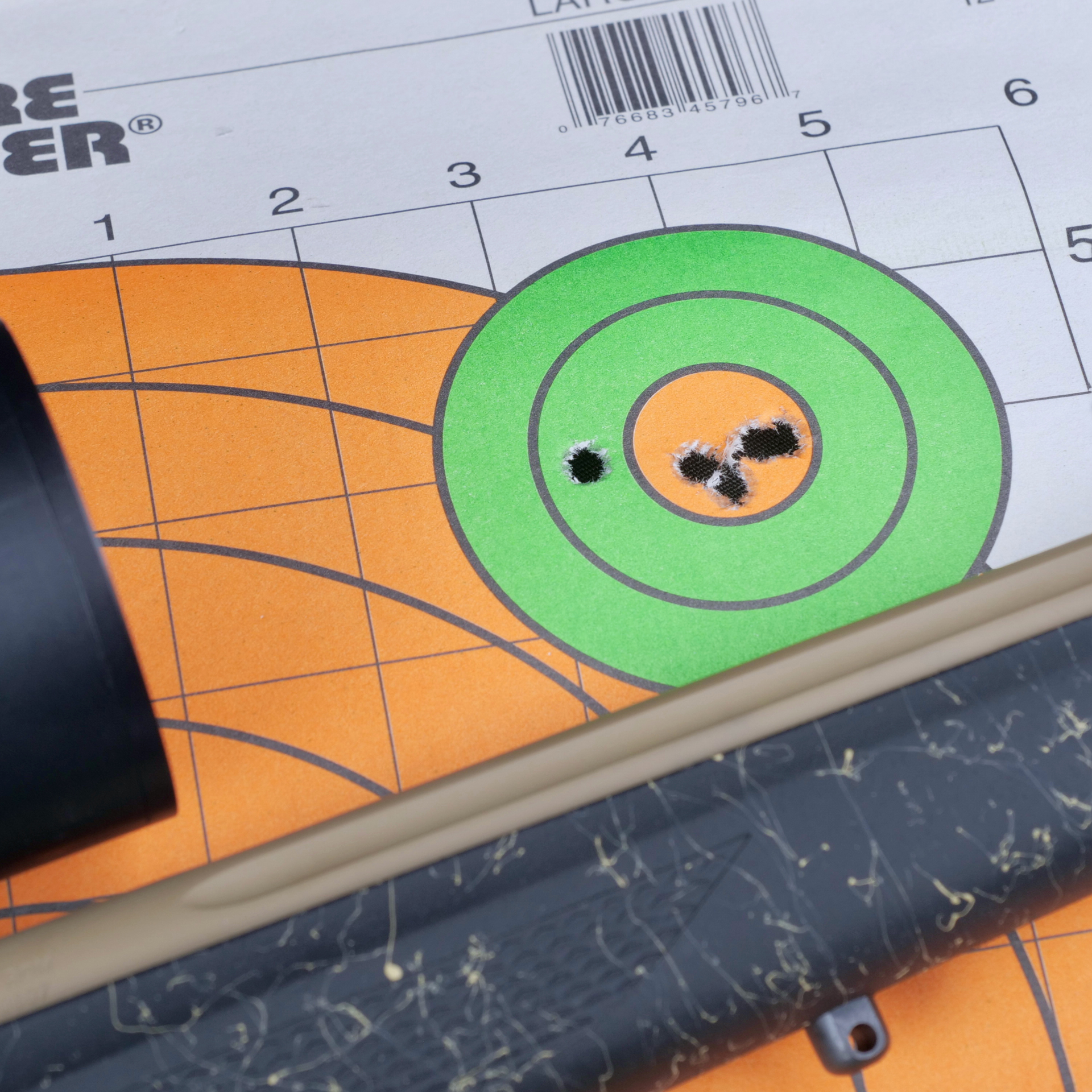 Tikka T3x RoughTech Superlite rifle accuracy target holes group gun rifle fluted barrel