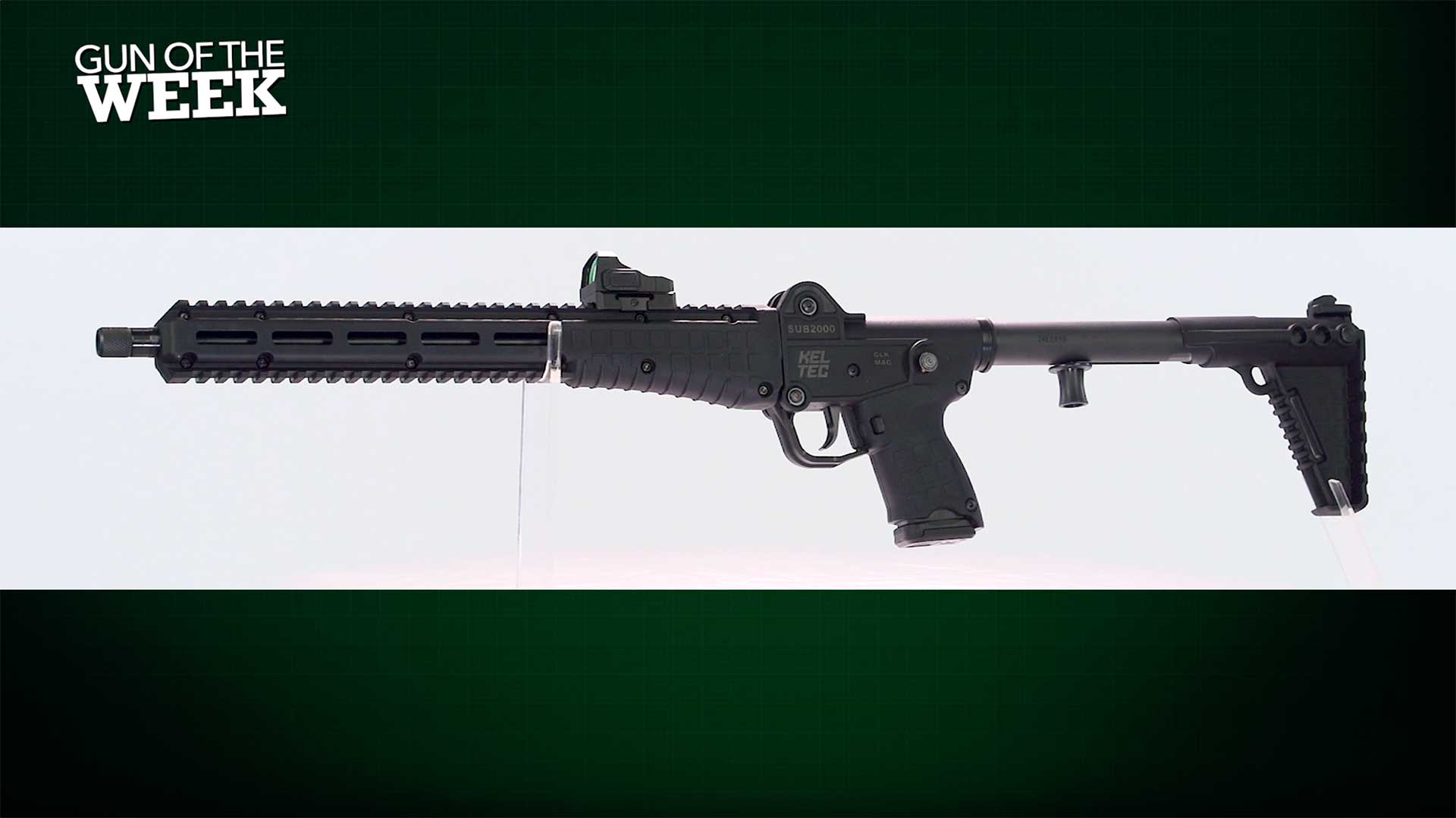 Left side of the KelTec SUB2000 GEN3 pistol-caliber carbine.