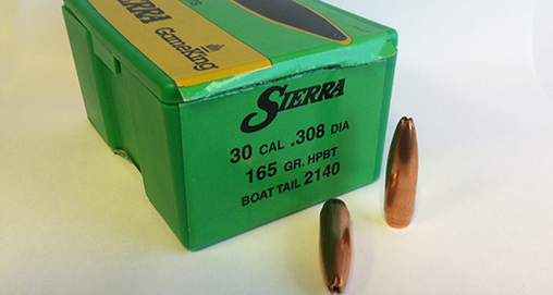 Sierra bullet box 30 caliber 308 projectile ammunition firearms making ammo
