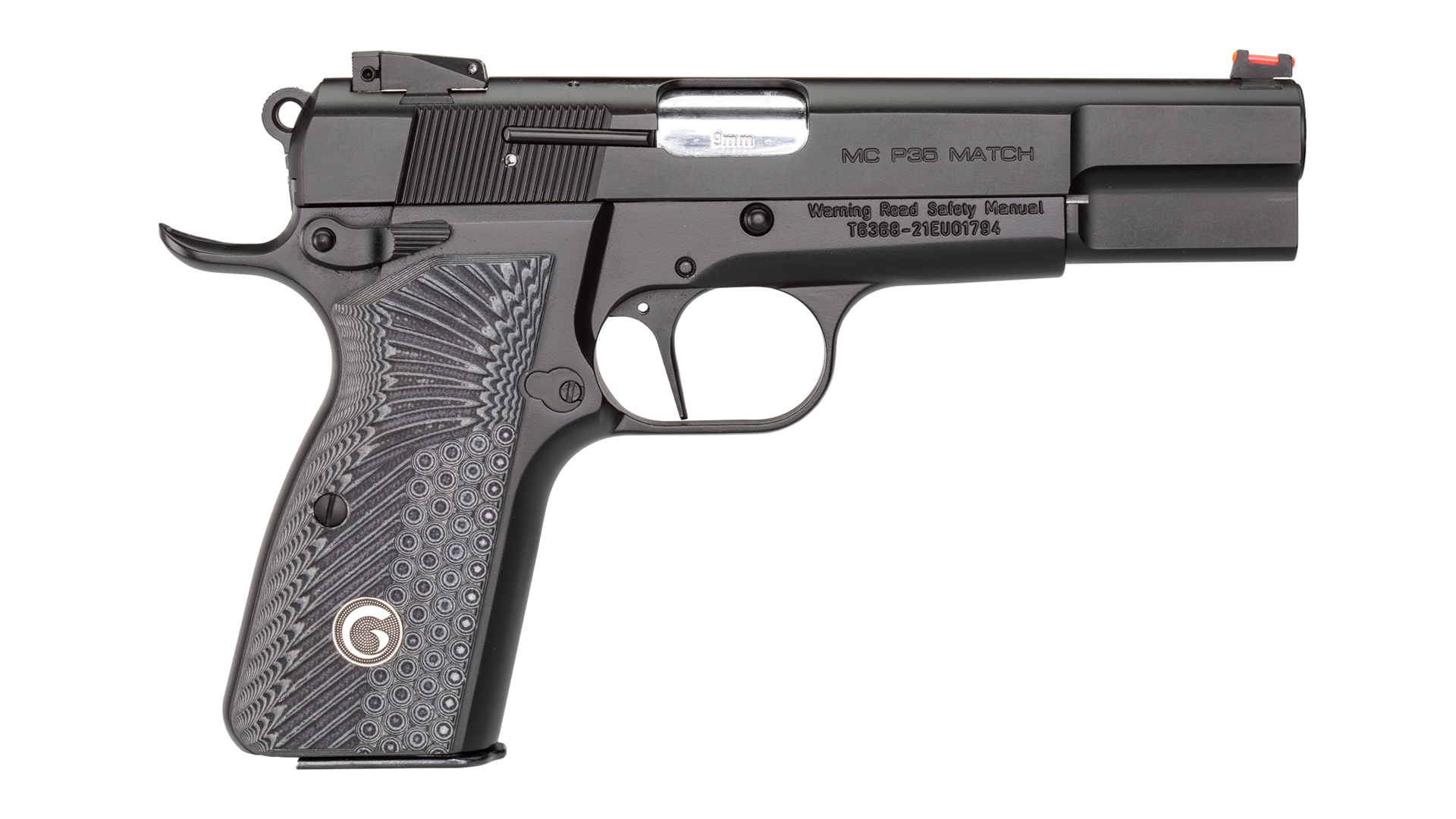 EAA Girsan MCP35 Match right-side view handgun pistol gun semi-automatic 9 mm