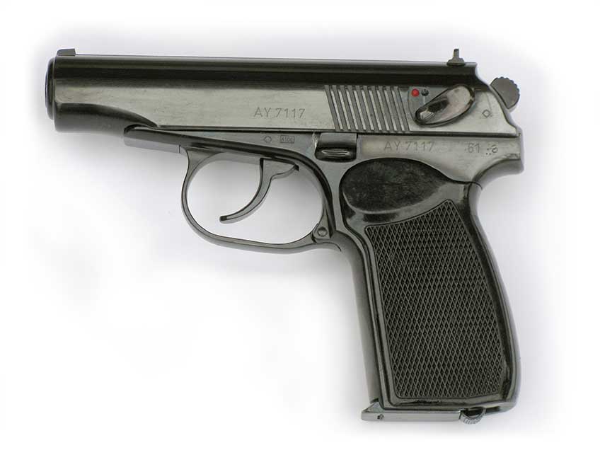 SURPLUS) Arsenal Makarov 9x18mm, Bulgarian Made, Brown Grip, Black