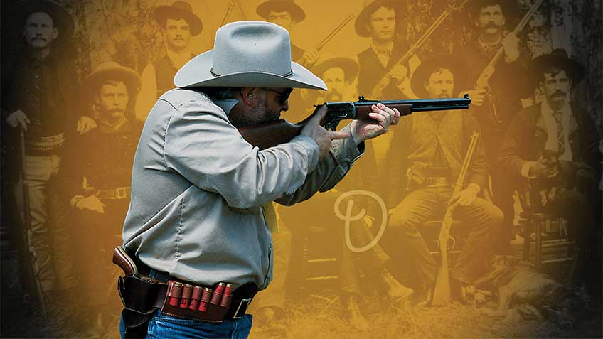 cowboy shooting rifle