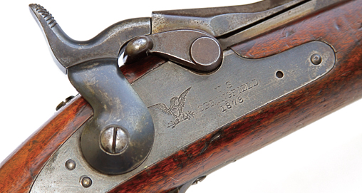 Original U.S. Model 1873 Upgraded to 1890 Springfield Trapdoor Carbine  .45-70 – International Military Antiques