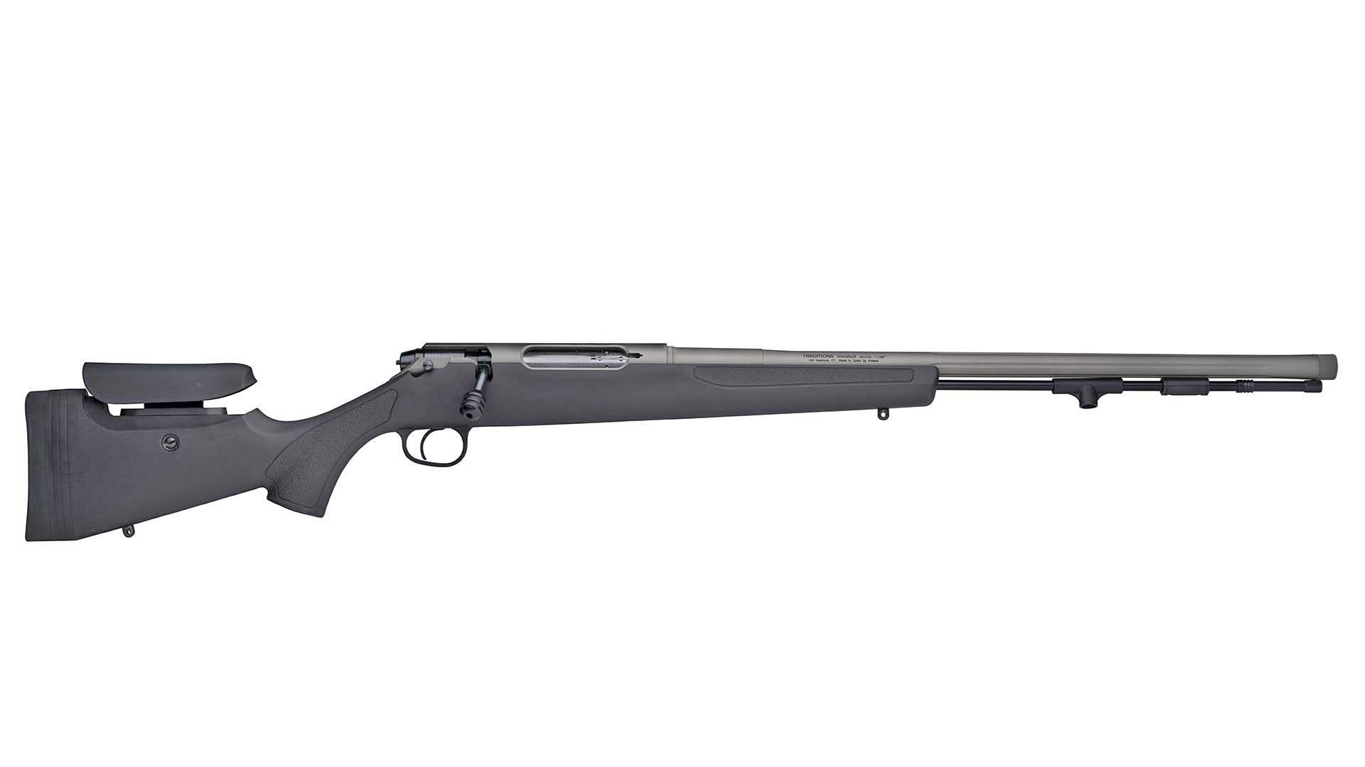 Right side of the Traditions NitroBolt muzzleloader.