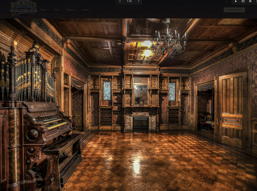 winchester mystery house upside down room