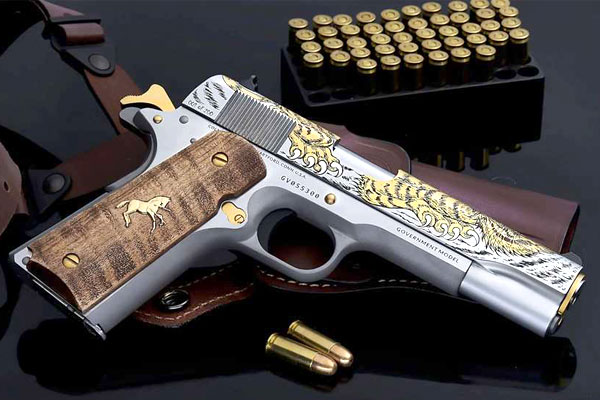 New: SK Customs Untamed Series Luchando Tigre Colt 1911 Government Model