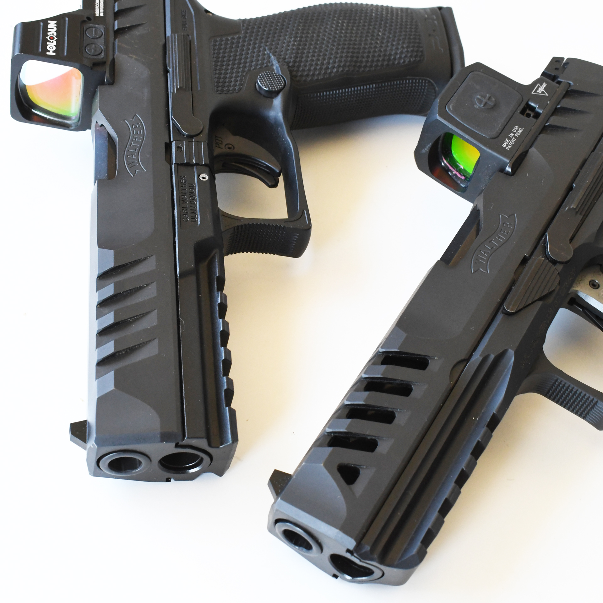 Walther PDP left-side muzzle slide pistol comparison