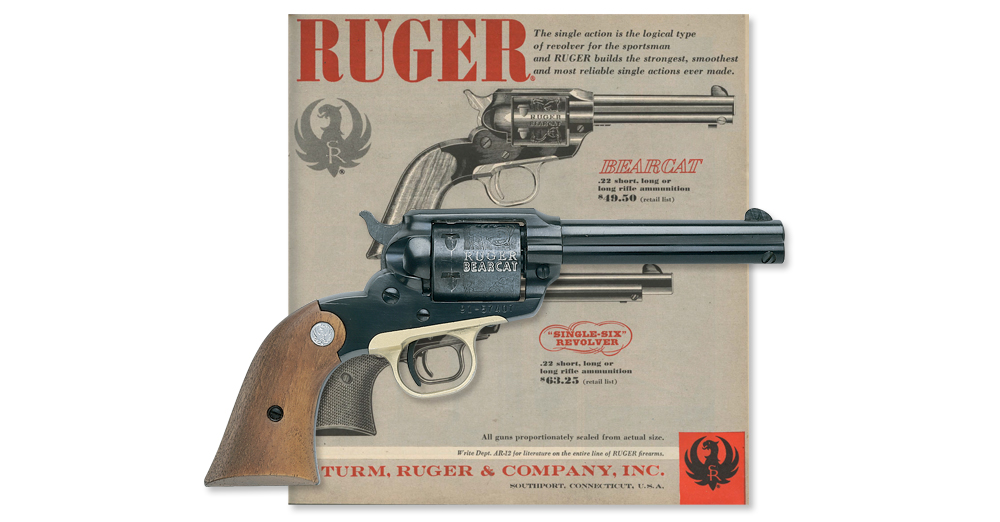 Ruger Bearcat revolver and poster