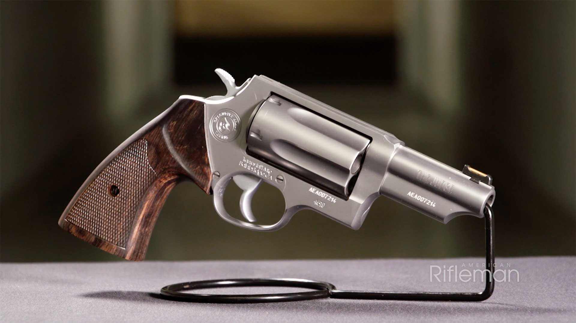 Right side of the Taurus Judge Executive Grade revolver.