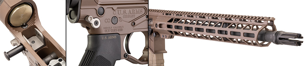 Cam-Lock system, 15" free-floating handguard