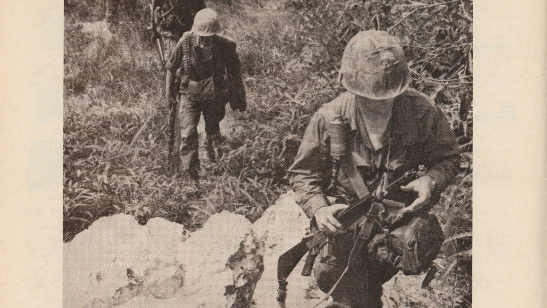 G.I. with M16 in vietnam