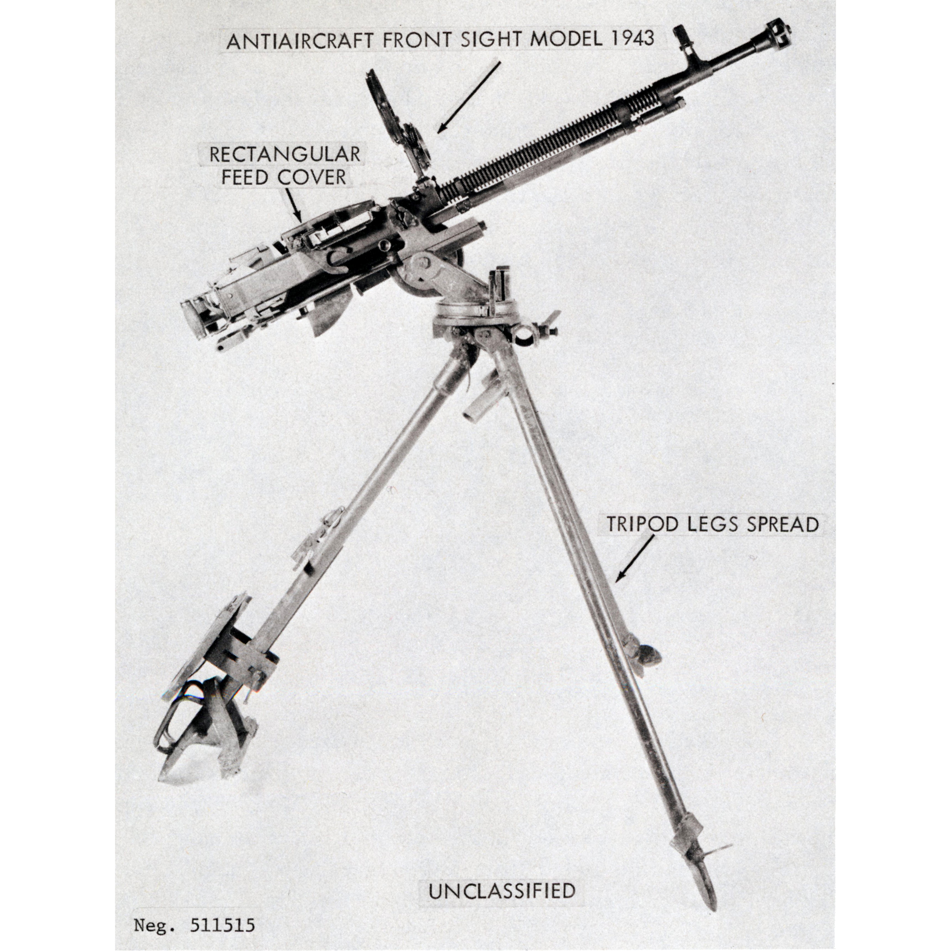 The DShK 38 set up for anti-aircraft fire.  NARA