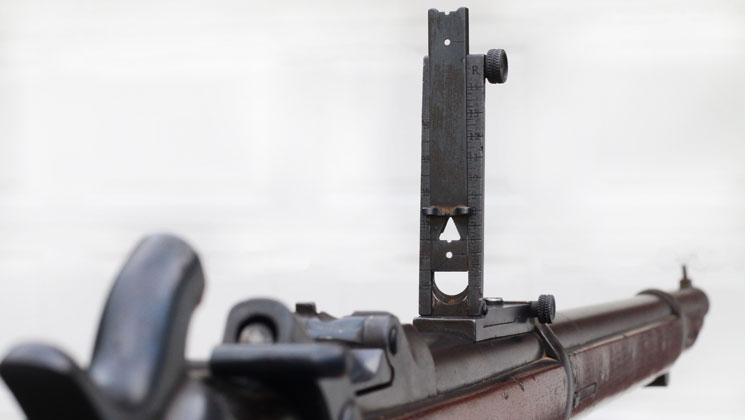 1873 springfield trapdoor rifle rear sight