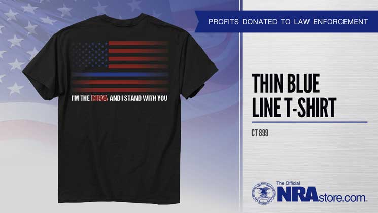 under armor thin blue line shirt