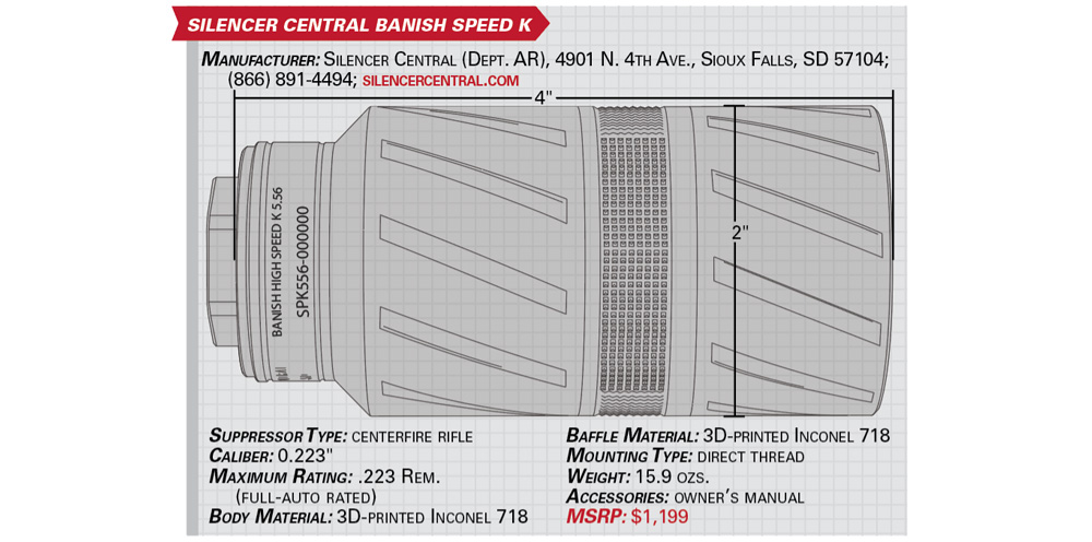 silencer central banish speed k specs