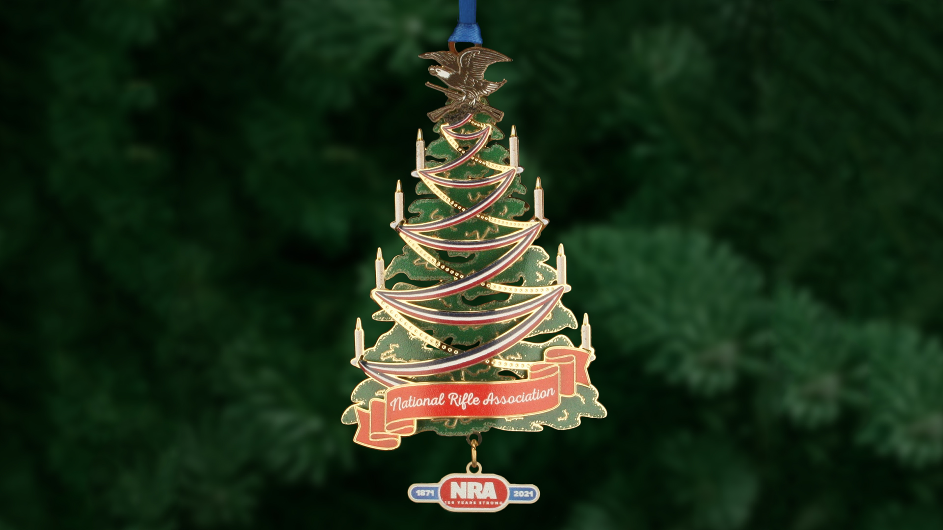 Preview 2021 NRA 150th Anniversary Christmas Ornament An Official