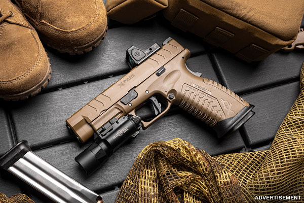 Now in Desert FDE: Springfield Armory XD-M Elite 4.5 OSP 10mm