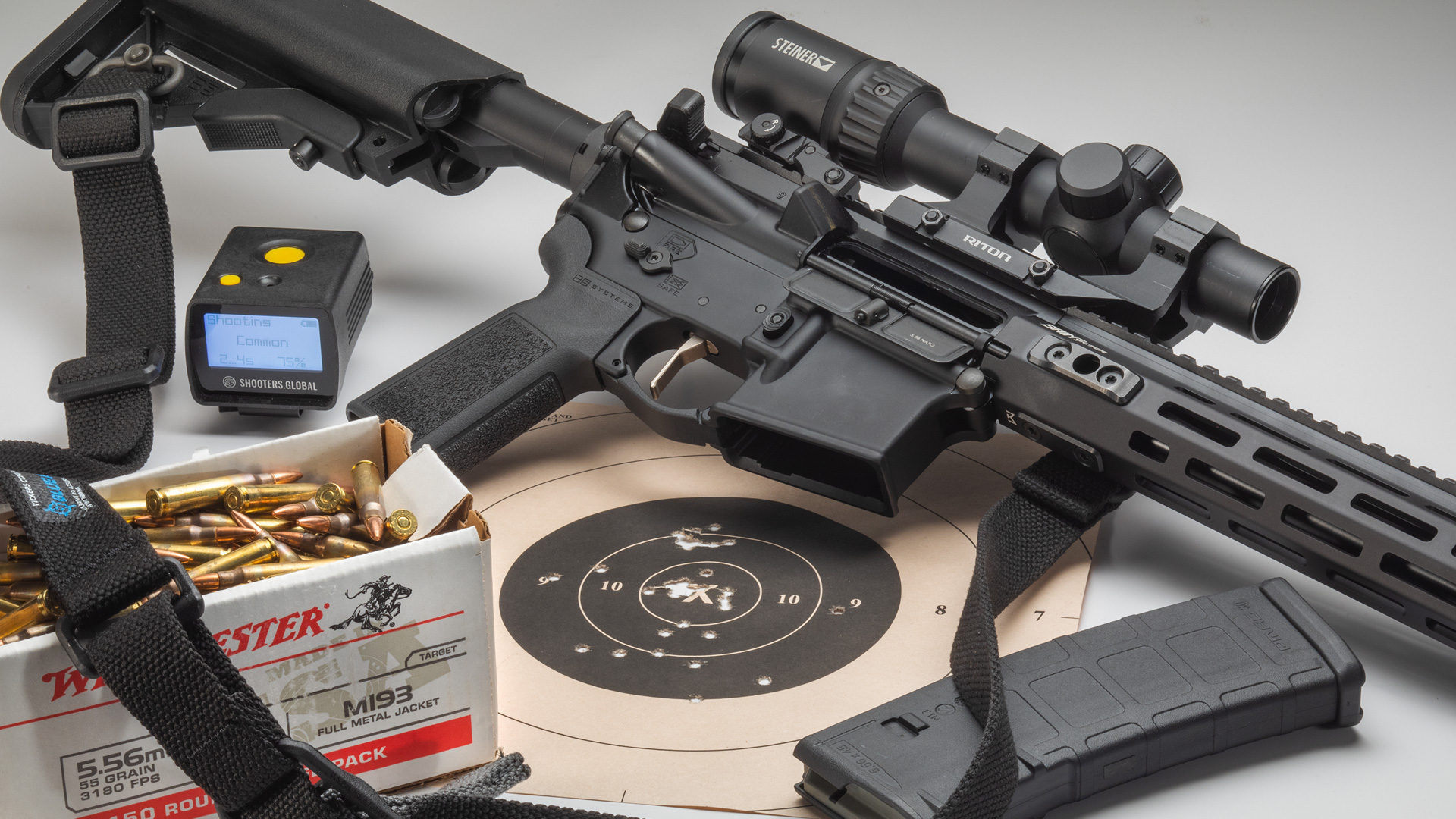 AR on table with target