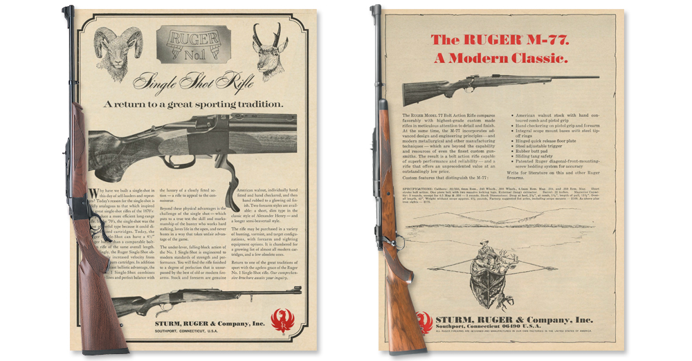 Ruger Rifles and Ads