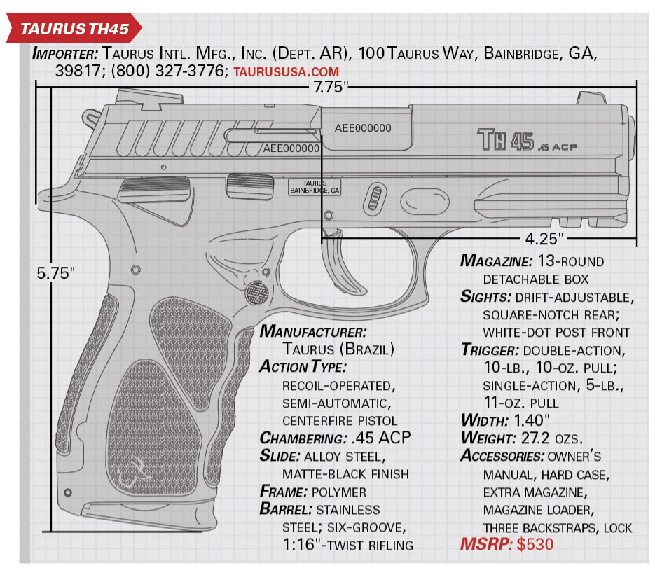 Taurus TH45 specs