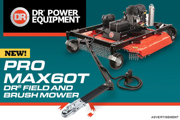 Introducing the DR® PRO MAX60T – the Biggest and Most Powerful Tow-Behind Field and Brush Mower on the Market 