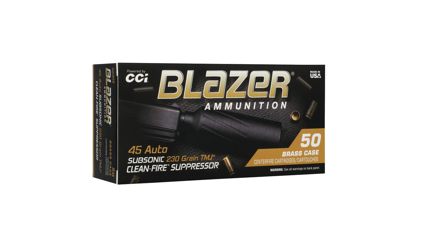 Blazer Brass Clean-Fire suppressor ammunition