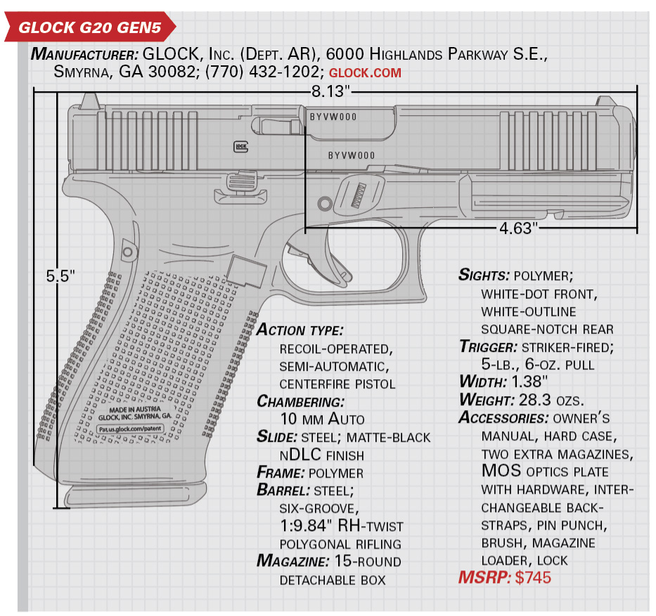 glock g20 gen5 specs