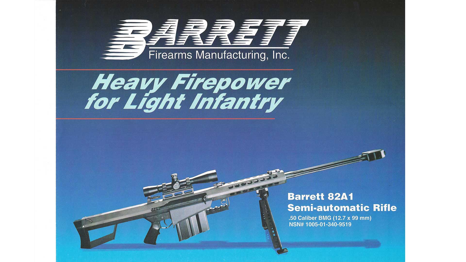 Barrett .50 Caliber Sniper Rifle 