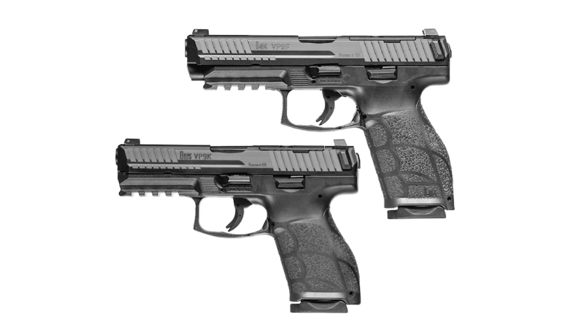 Left side of the Heckler & Koch VP9A1 full-size and compact pistols.