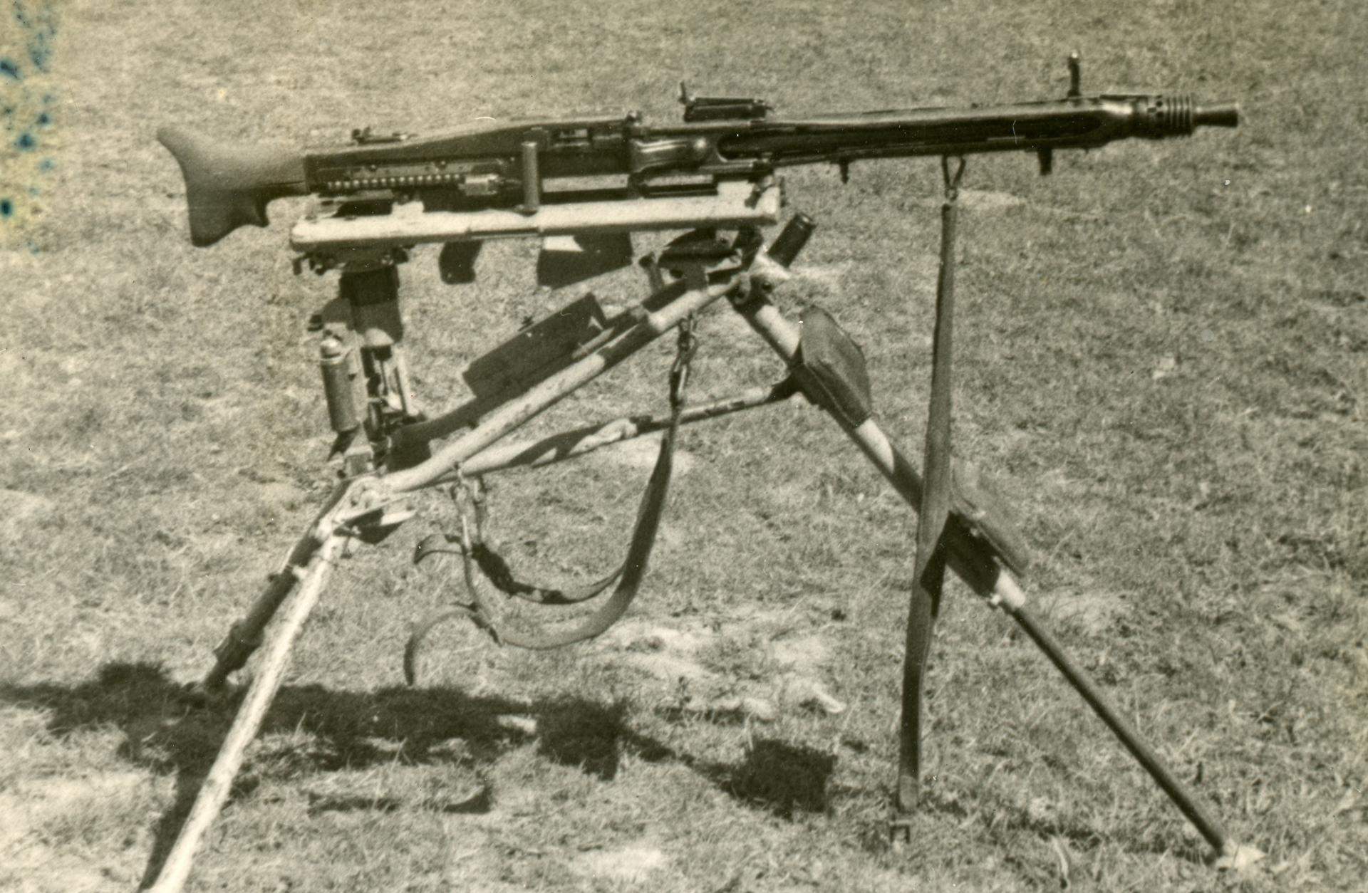 MG42 on a Lafette tripod, displayed in Normandy during the summer of 1944. Photo courtesy of author’s collection.