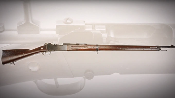 The French Model 1886 Lebel infantry rifle.
