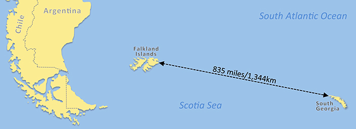 1944 FALKLAND IS. DEPENDENCIES - SOUTH GEORGIA #3L1-3L8: F/VF MH