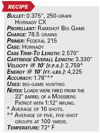 .375 Ruger specs