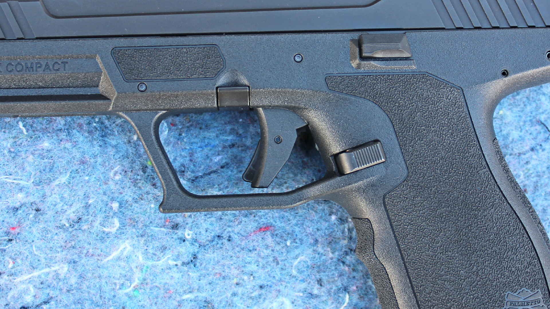Palmetto State Armory 5.7 Rock Compact left-side controls
