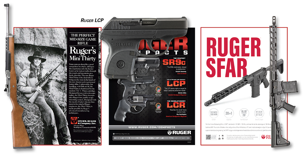 Ruger firearms and Ads