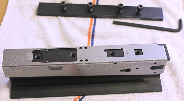 ak receiver flat with rails installed