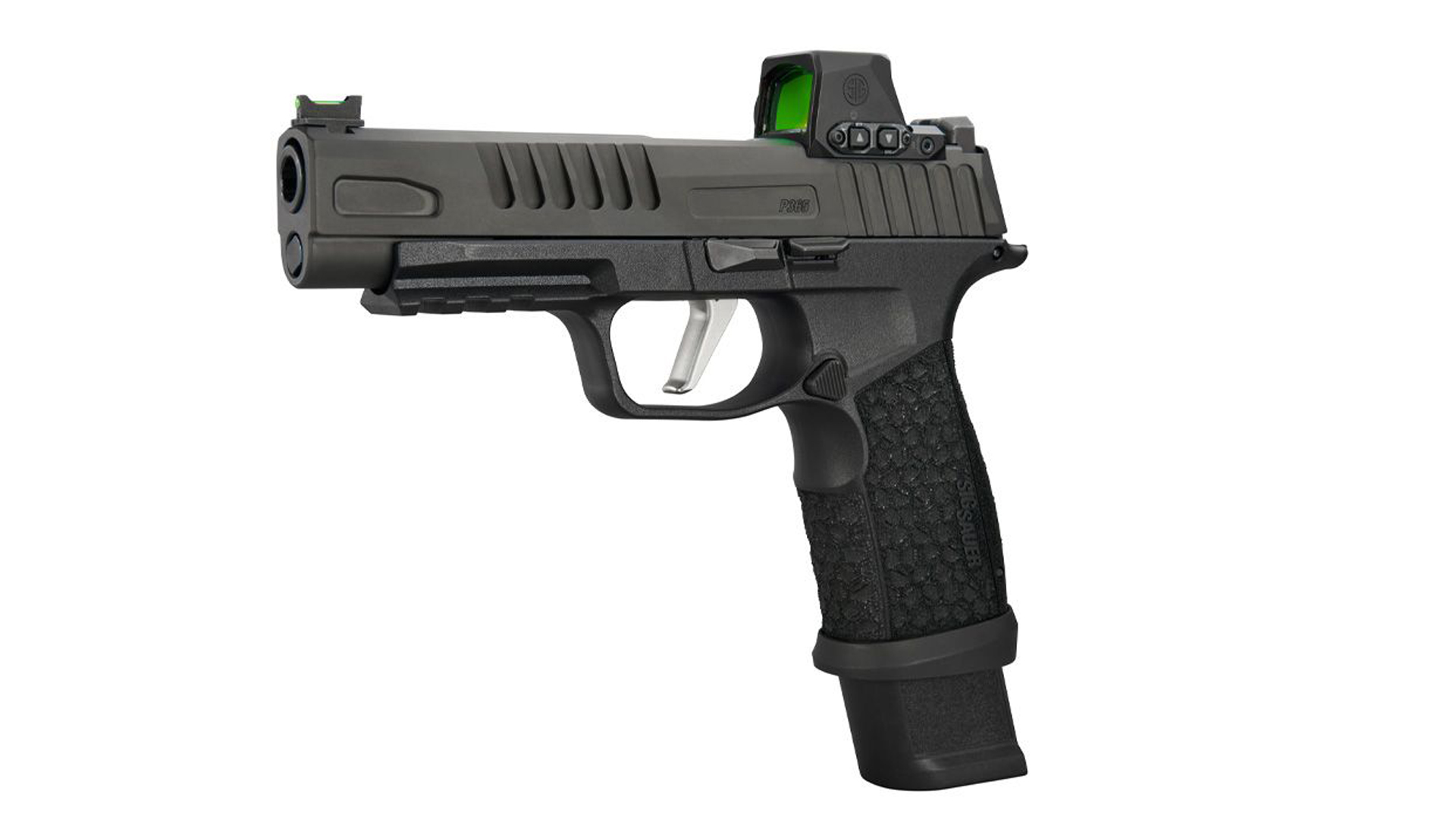 Left side of the SIG Sauer P365-FUSE with a red-dot optic attached.