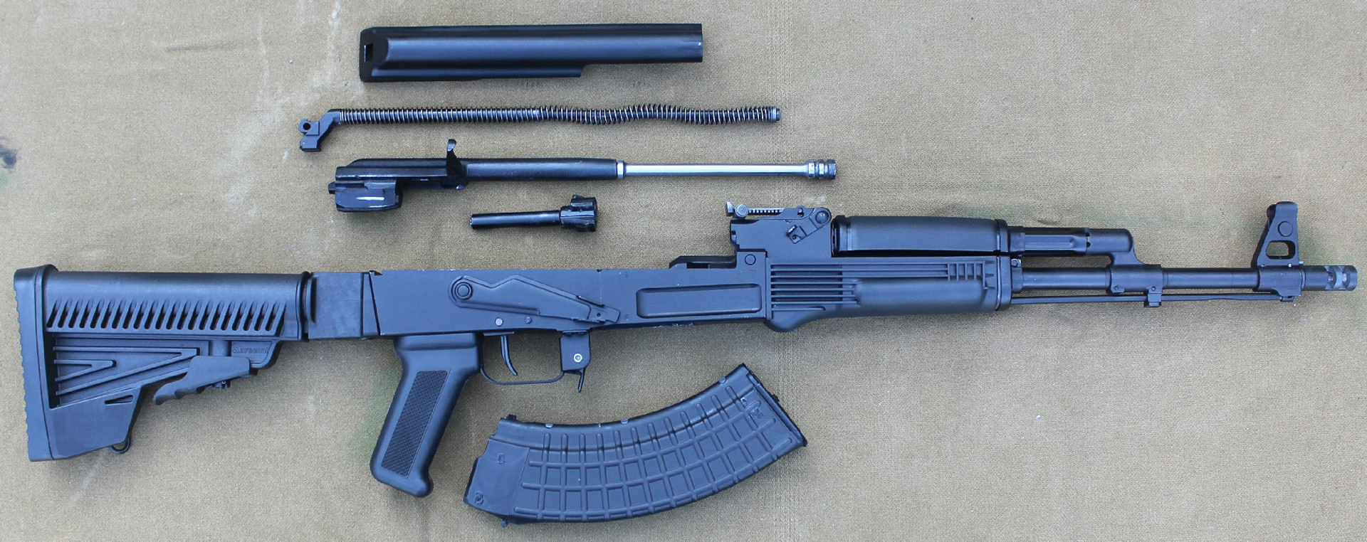 Arsenal Inc SAM7R-67T right-side parts disassembled view gun