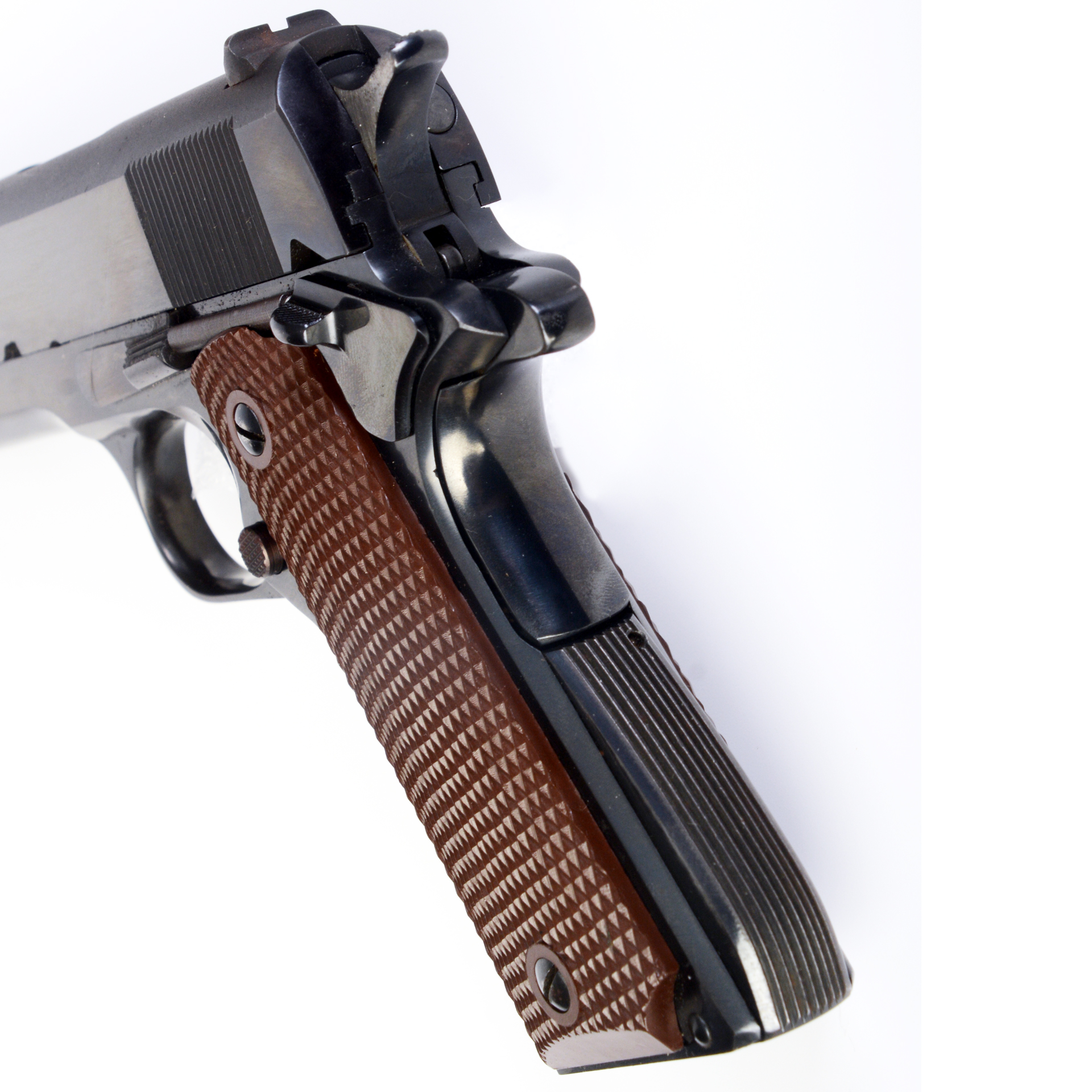 left-side view of rare colt m1911 pistol chambered for .38 Super for clandestine work military