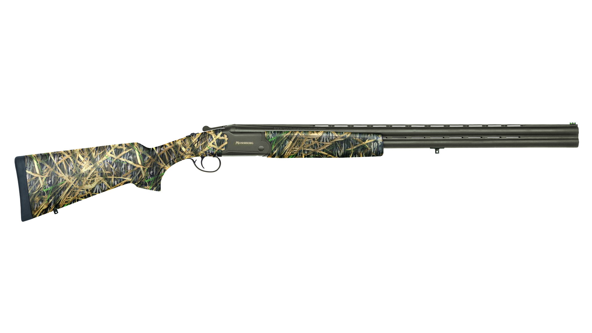 Mossberg Silver Reserve Waterfowl shotgun with a camouflage finish.