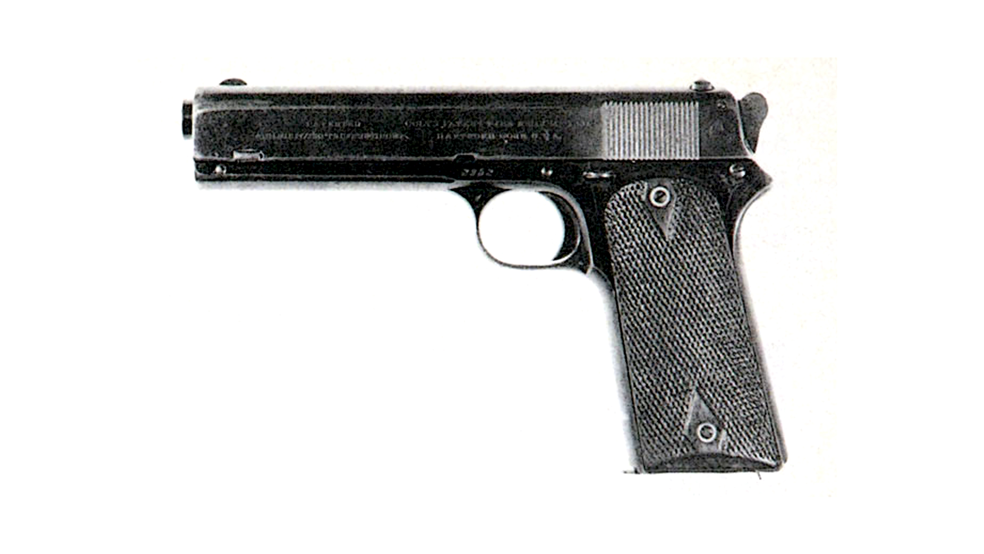 The Military Model of 1905 in .45 cal. was designed to meet Army demands for a larger caliber after experience in the Philippines.