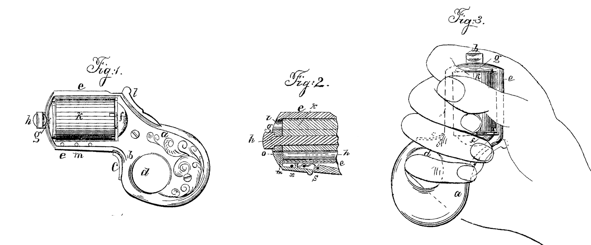 James Reid Knuckle-Duster patent drawing