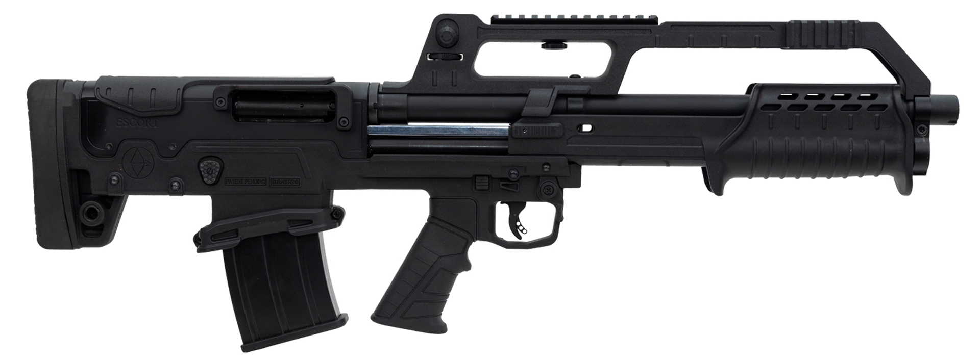 New For 2025: Escort BullTac Mag Fed shotgun bullpup right-side view pump-action