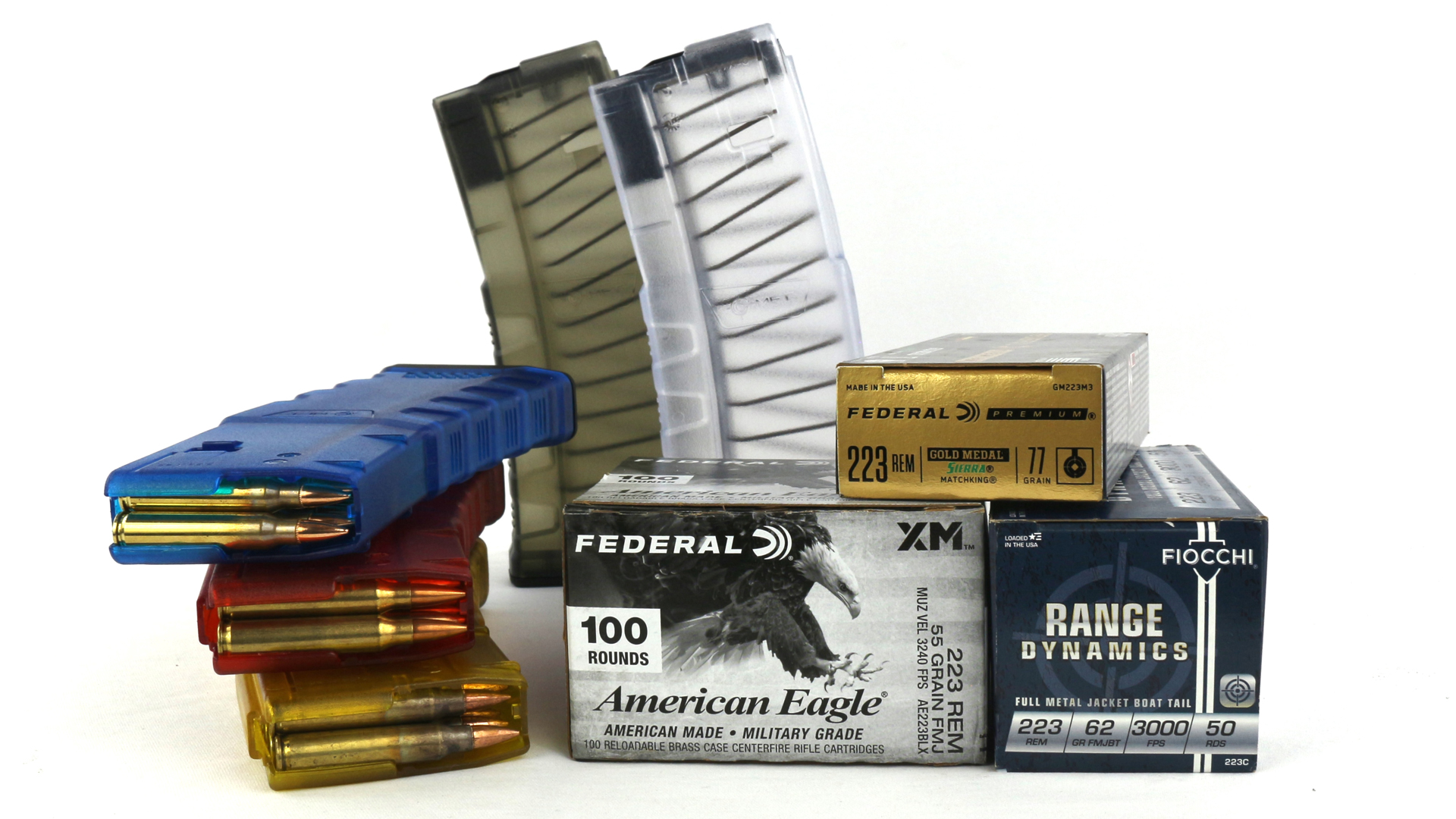 Ammunition boxes and AR-15 magazines