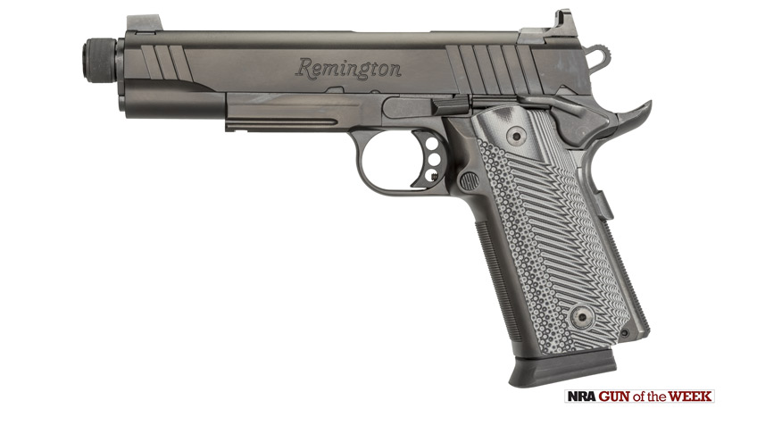 Nra Gun Of The Week Remington Arms 1911 R1 Tactical Double Stack Threaded Pistol An Official 1707