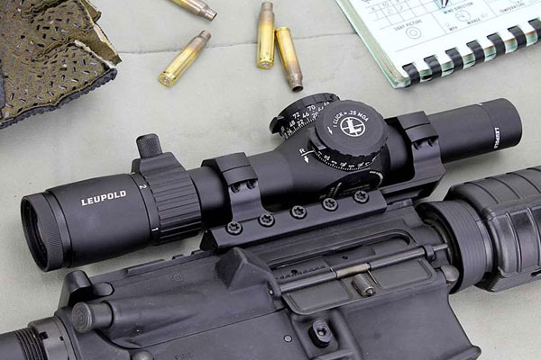 Dedicated To High Power: Leupold's Mark 4HD 1-4.5X 24 mm M1C3 SFP HPR-1 Optic