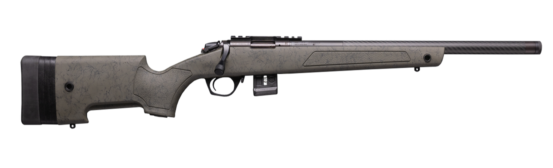 New For 2025: Bergara BMR-X Carbon bolt-action rimfire rifle right-side view