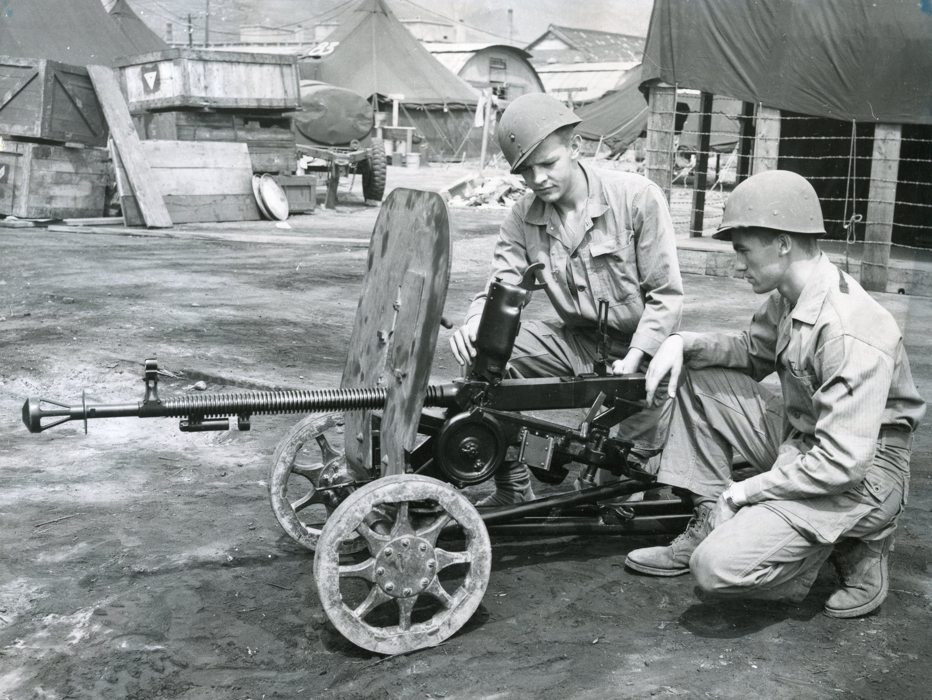 Testing the DShK in Korea during 1953.  US Army Ordnance Museum